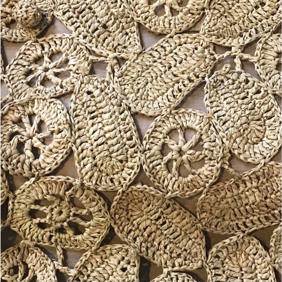 EUC Flora Bella Anthropologie Rafia Purse - Picture 5 of 8